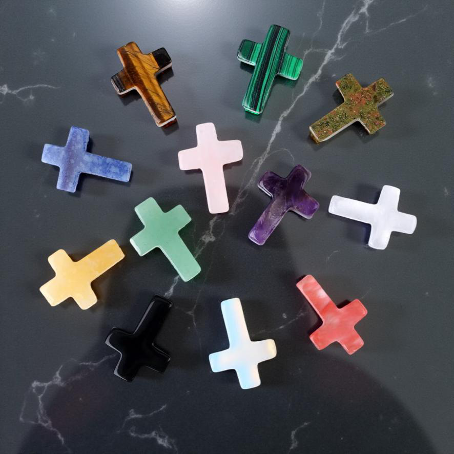 Pocket Crystal Cross – A Symbol of Faith, Healing & Strength