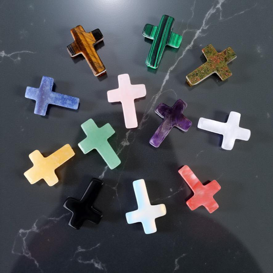 Pocket Crystal Cross – A Symbol of Faith, Healing & Strength