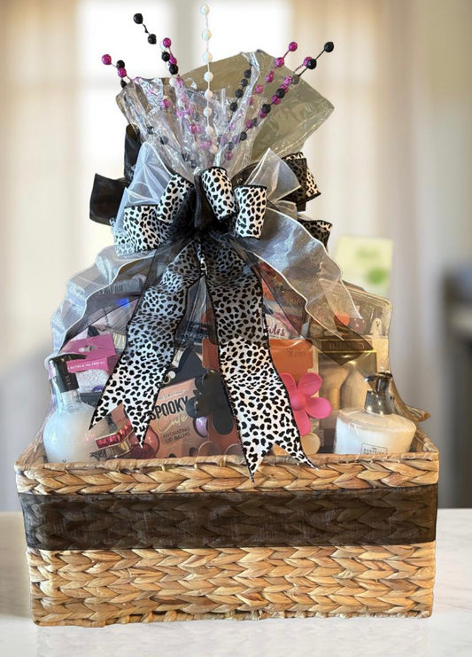 Spooky Chic Luxury Basket - Glam, Comfort & Seasonal Magic